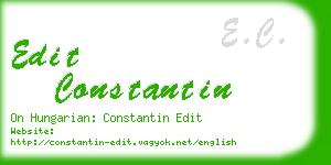 edit constantin business card